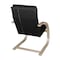 Regency Seating > Side & Guest > Bentwood Lounge Chairs, Natural Seat, Black Back, 27 W 28 L 39.5 H 2000NTBK - alternate 3